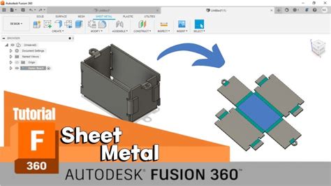 sheet metal fusion tutorial